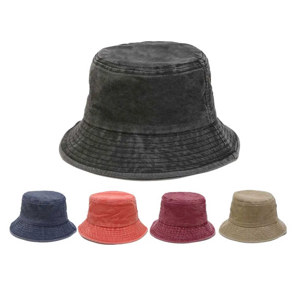 Top Trends: 2023 New Foldable Fisherman Hat Washed Denim Bucket Hats Unisex Fashion Bob Caps Hip Hop Gorros Men Women Panama Bucket Cap Shoppable Styles