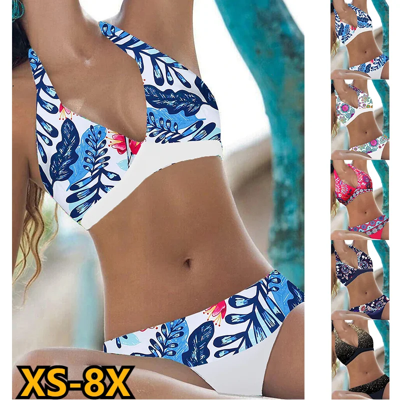 Top Trends: Women Swim Suit Female Sexy Vintage Bathing Suit Bikini New Design Printing SwimwearSummer Swimsuit Two Piece Set Beachwear Shoppable Styles