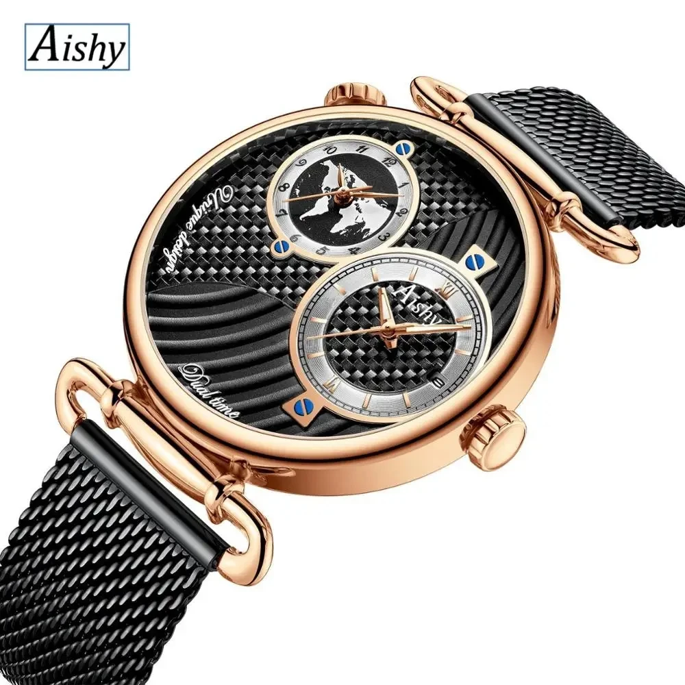 Top Trends: 2023 Aishy Fashion Watch Men Top Luxury Brand Men Stainless Steel Business Men Wrist Watch For Dropshipping Shoppable Styles