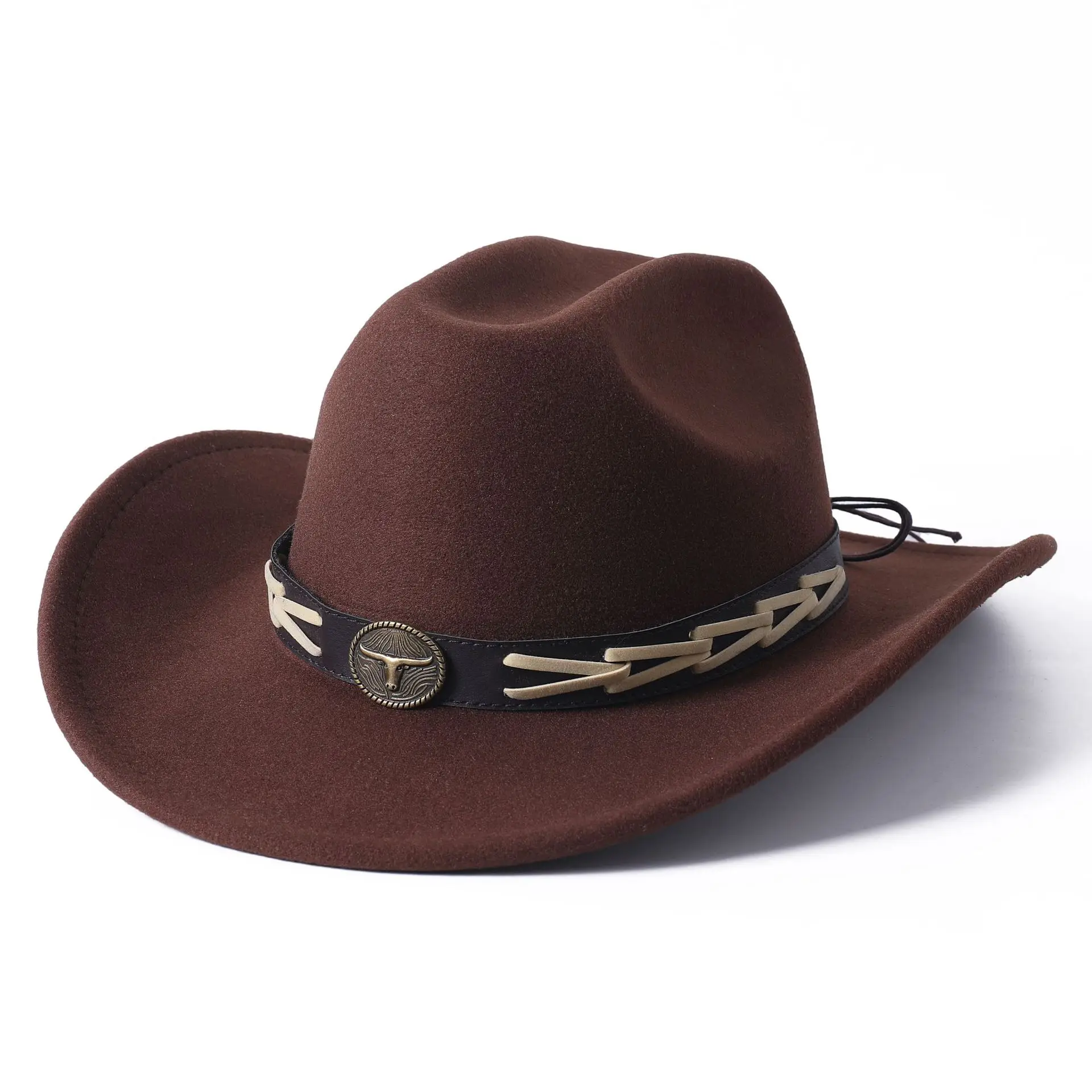 Top Trends: Cowhead Cowboy Hat 2023 Autumn Cowboy Hat Jazz Knight Hat Plaid New Bumpy Top Cowboy Hat Gorras Boys Shoppable Styles