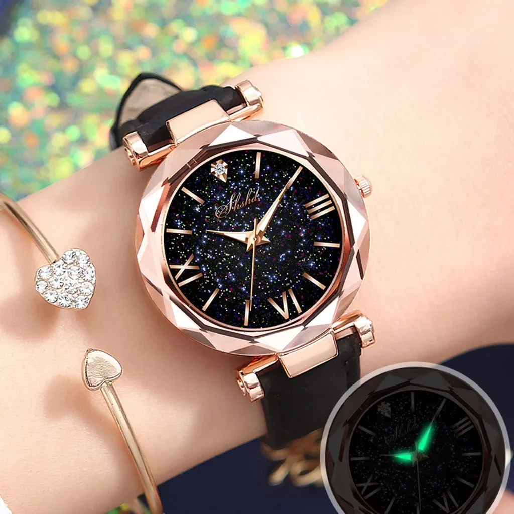 Top Trends: 2023 Fashion Stars Women Watch Luminous Charming Little Point Frosted Belt Watch Dotted With Roman Scale Luxury Women's Casual Shoppable Styles