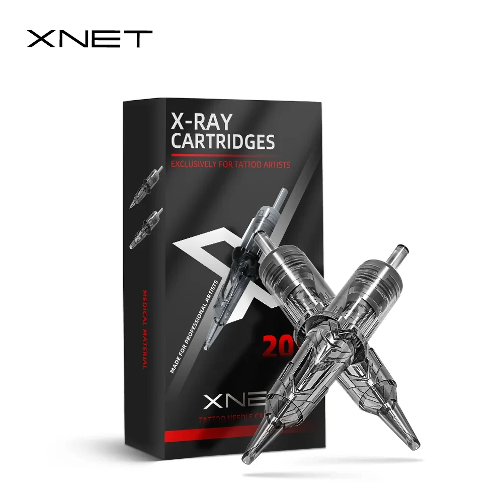 Top Trends: XNET X-RAY Cartridge Tattoo Needles Round Liner RL Disposable Sterilized Safety Tattoo Needle For Cartridge Machines Grips 20pcs Shoppable Styles