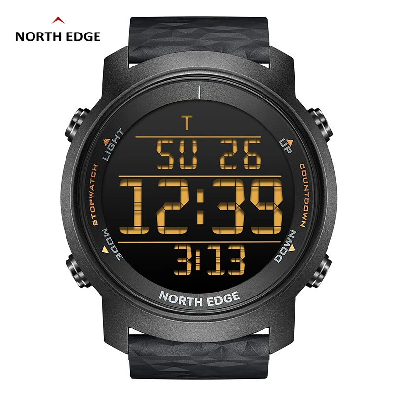 Top Trends: NORTH EDGE Men Digital Watch 50M Waterproof Outdoor Sport Watch Fashion Led Light Stopwatch Wrist Watch Men's Clock Reloj Hombre Shoppable Styles