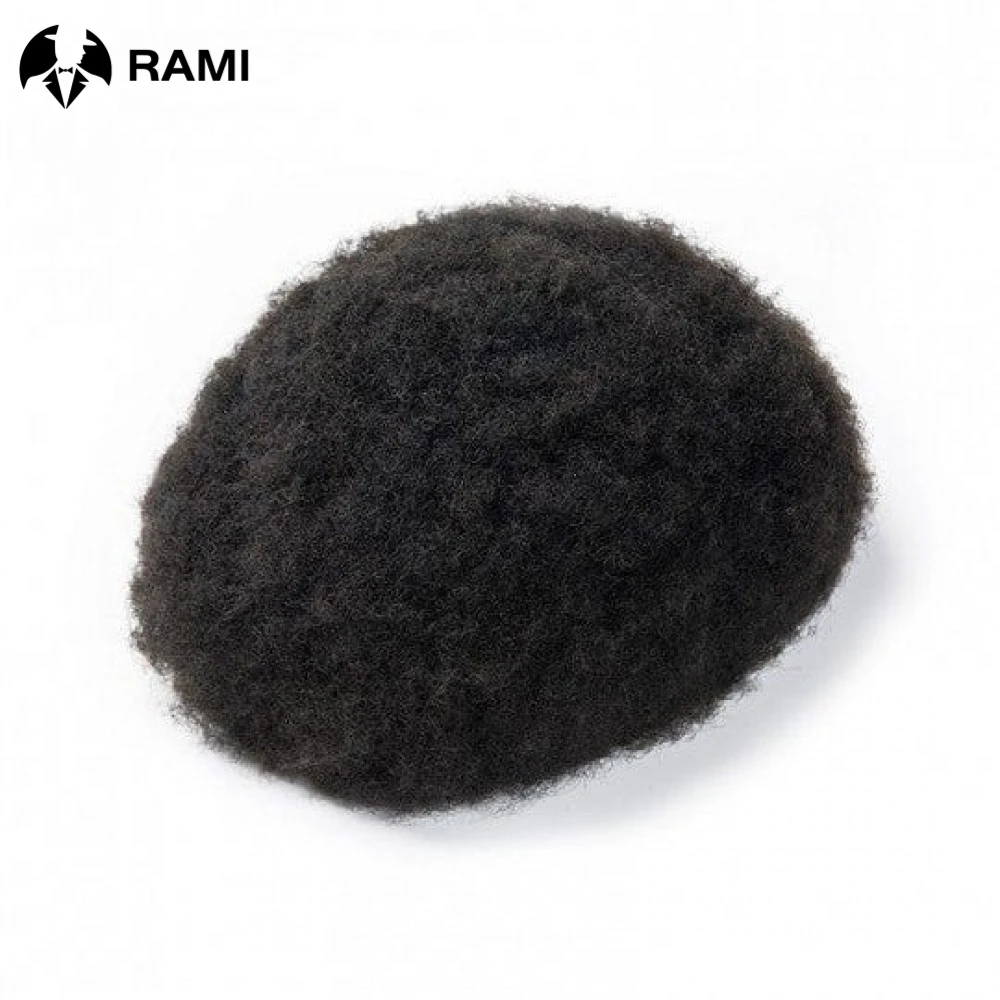 Top Trends: 8mm Curly Hair Toupee For Men Durable Full PU Hair System For Black Men Male Hair Prosthesis Wigs For Man 0.1mm PU Human Hair Shoppable Styles - Image 4