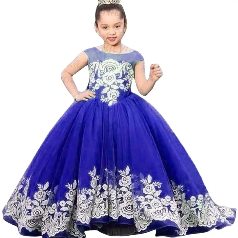 Top Trends: Lace Flower Girl Dresses Draped Sleeveless First Communion Dress Pink Tulle Ball Gowns For Kids Glitz 0-14y Shoppable Styles