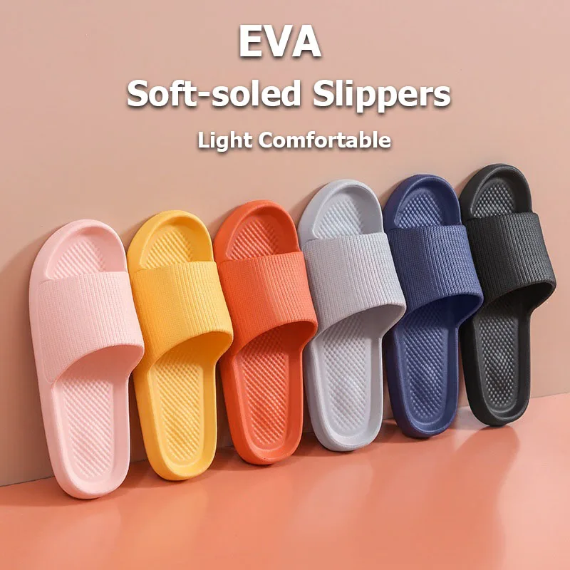 Top Trends: Fashion Men&#039;s Women&#039;s Slippers EVA Soft Sole Casual Home Light Comfortable Sandals Bathroom Anti-Slip Slippers Beach Flip-Flops Shoppable Styles