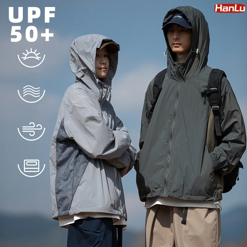 Top Trends: Unisex Quick-Dry Outdoor Breathable Thin Coats Spring Summer Hiking Fishing Climb UV Resistant Breathable Hood Suntan Clothing Shoppable Styles