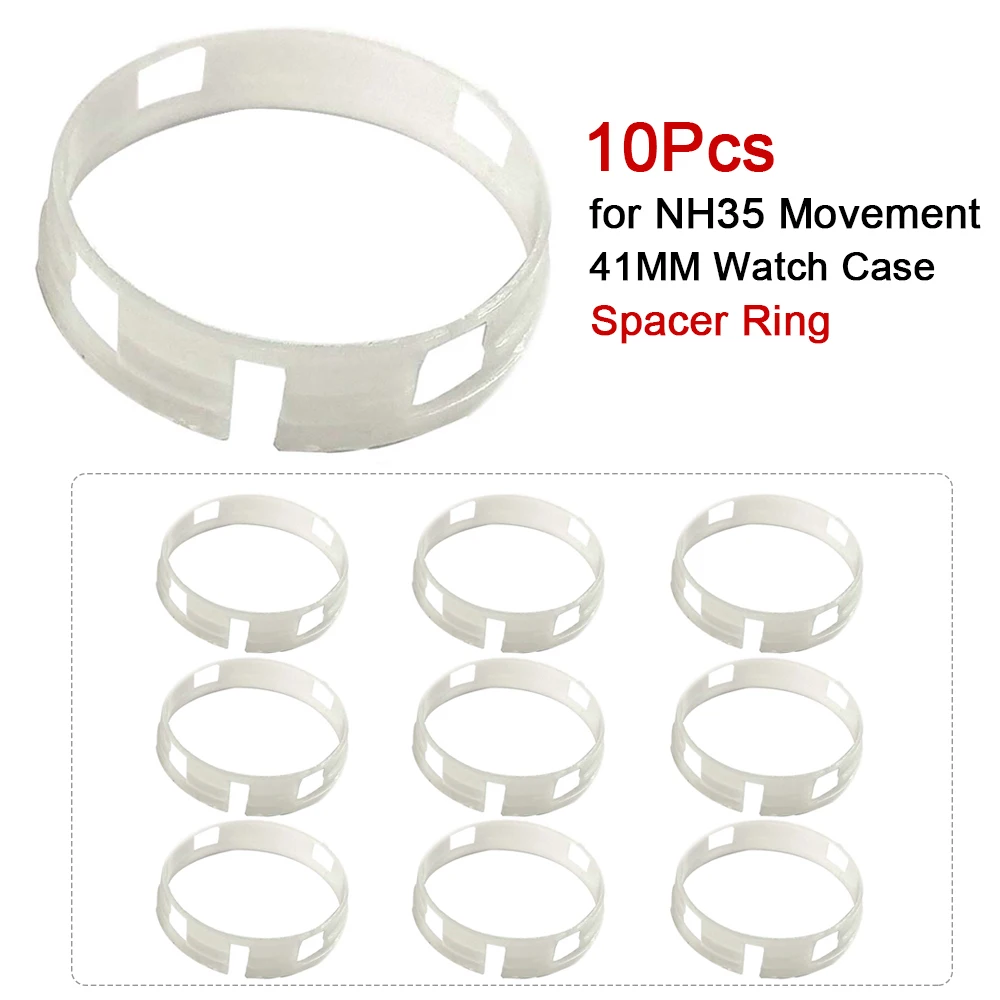 Top Trends: 1 / 10 / 20Pcs Plastic Spacer Ring For NH35 Movement 41MM Watch Case Inner Cover Ring Spare Parts Shoppable Styles