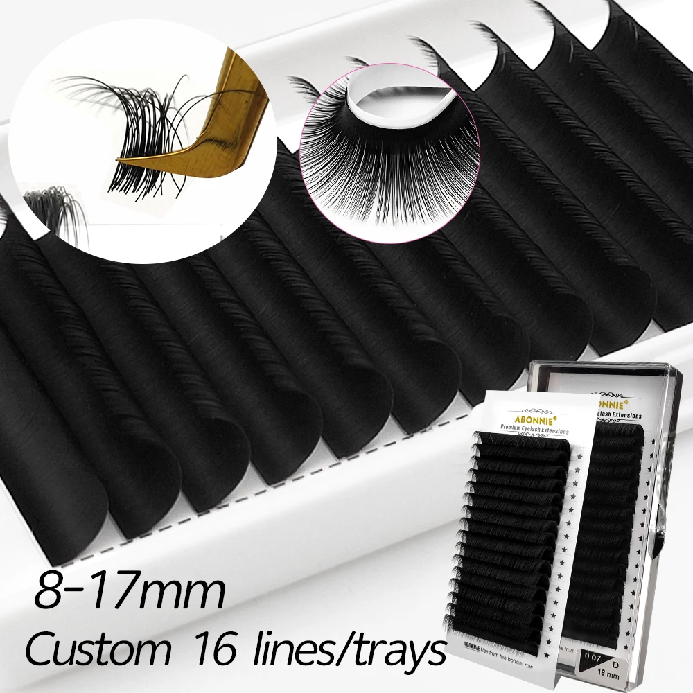 Top Trends: Abonnie Individual Classic Eyelash Extension C / D Curl Lashes Extension Russian Volume Lashes Matte Faux Mink Professional Cilios Shoppable Styles