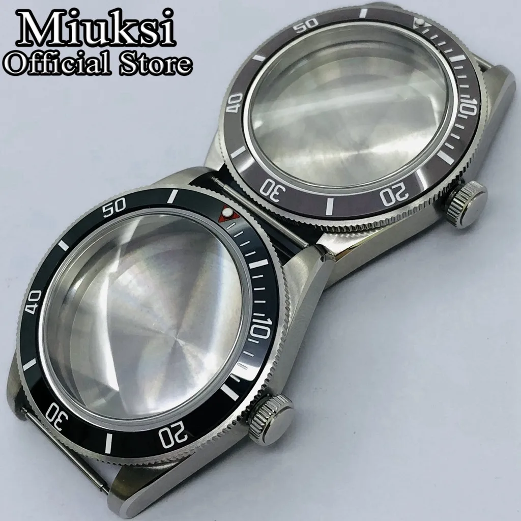 Top Trends: Miuksi 39mm Silver Sterile Watch Case Domed Sapphire Glass Fit NH35 NH36 NH34 Movement Shoppable Styles