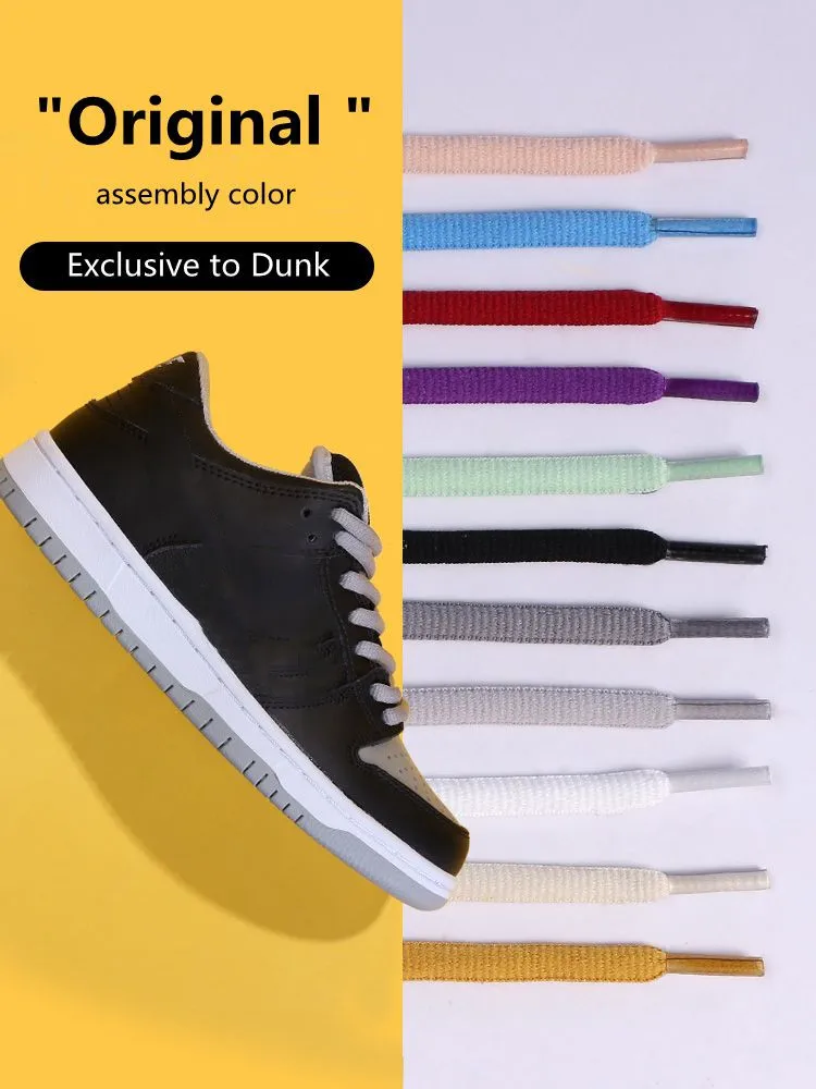 Top Trends: 1Pair New Dunk Sb Original Classic Shoelaces Semicircle Thickened Polyester AF1AJ Shoe Laces Basketball Shoes Nonslip Sport Lace Shoppable Styles