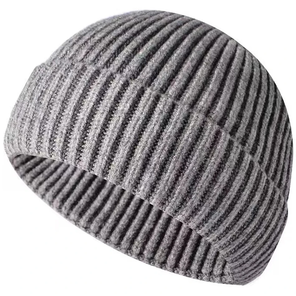 Top Trends: New Knitted Hats For Women Black Beanie Hat Winter Men&#039;s Hats Women Beanies For Ladies Skullcap Solid Cap Knitted Thick Hat Shoppable Styles