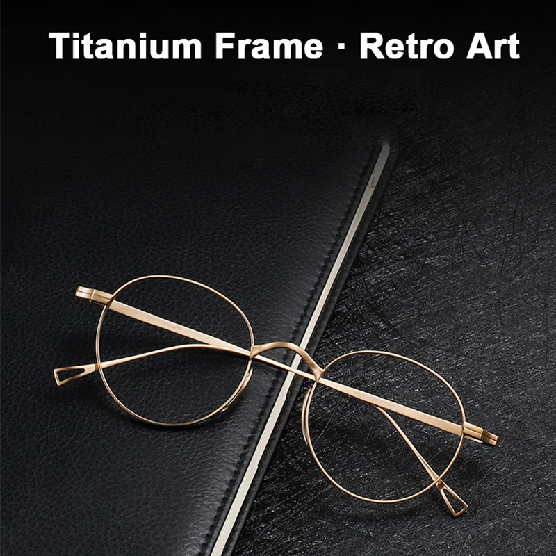 Top Trends: 2023 Japan Luxury Brand KMN-113 Same Design Pure Titanium Retro Glasses Women Men Frame Optional Diopter Customized Eyewear Shoppable Styles - Image 2