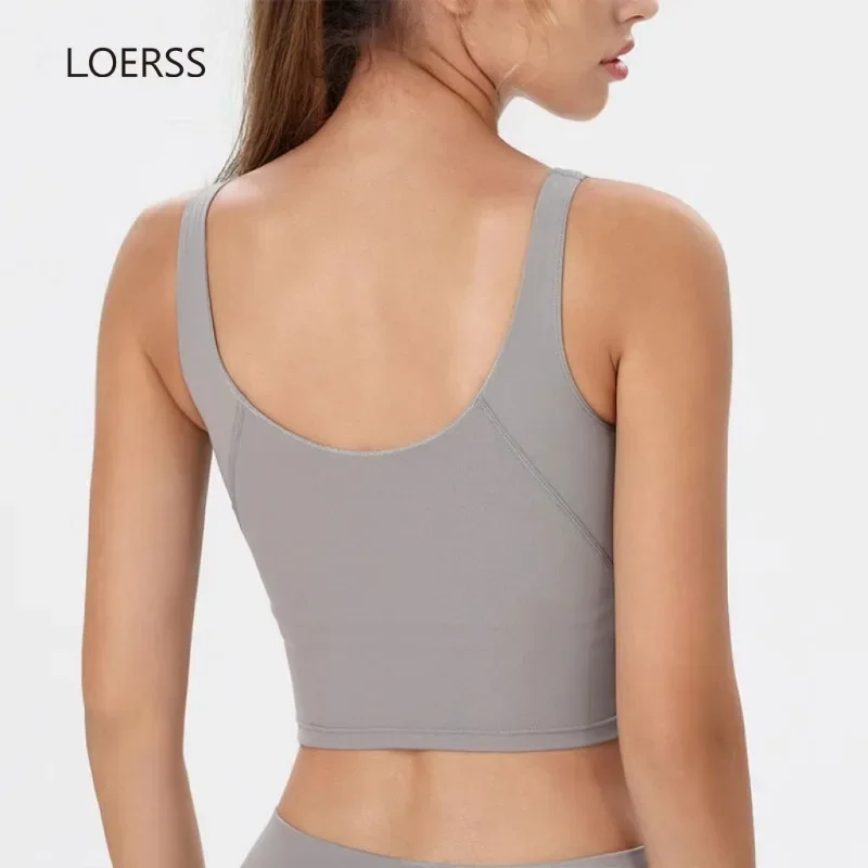 Top Trends: LOERSS Yoga Bra LuLu Backless Sports Crop Tops Built In Tights Push Up Fitness Running Outdoor Gym Workout Female Active Bra Shoppable Styles