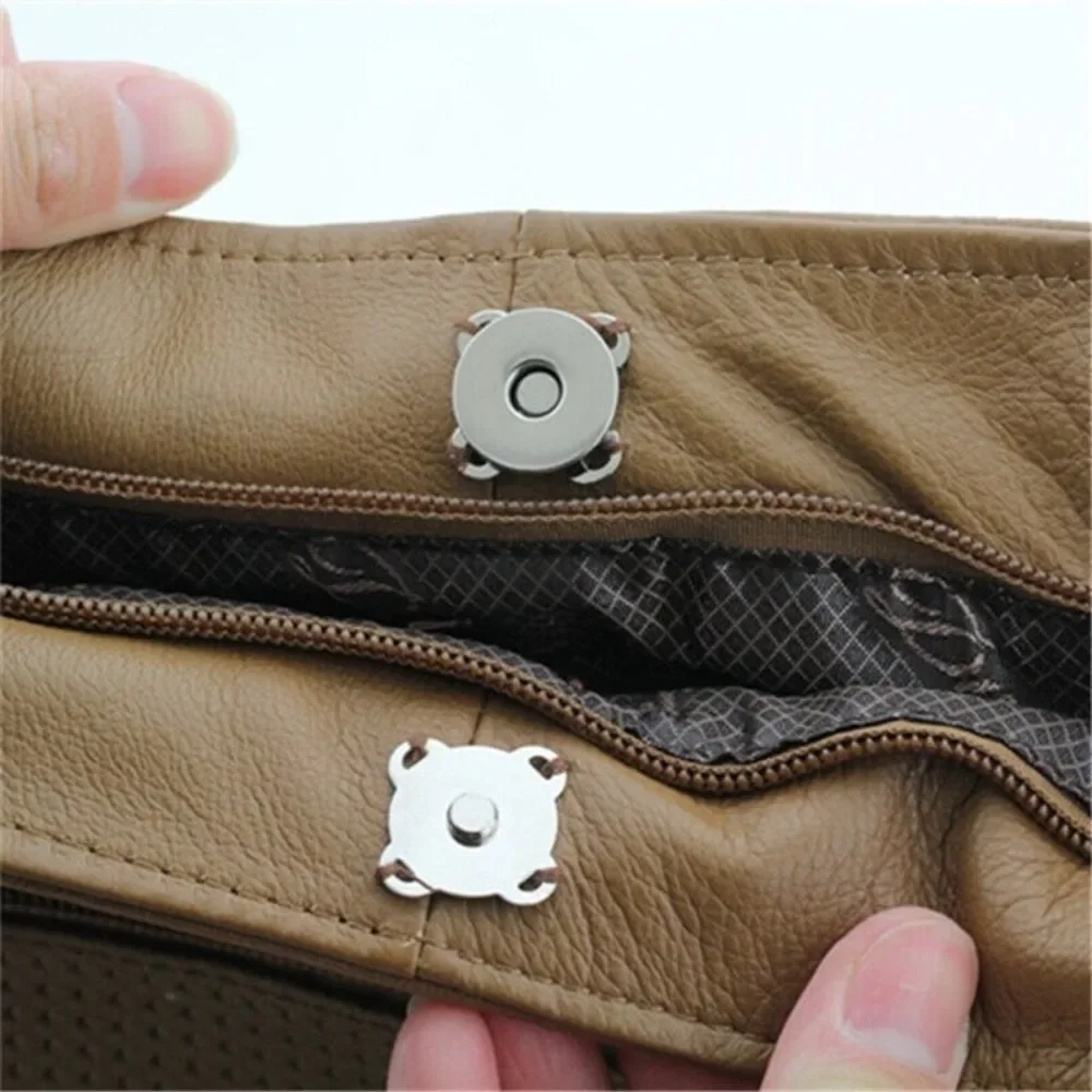 Top Trends: 5Sets Magnetic Snap Fasteners Clasps Buttons Handbag Purse Wallet Craft Bags Parts Mini Adsorption Buckle 14 / 18mm Wholesale Shoppable Styles