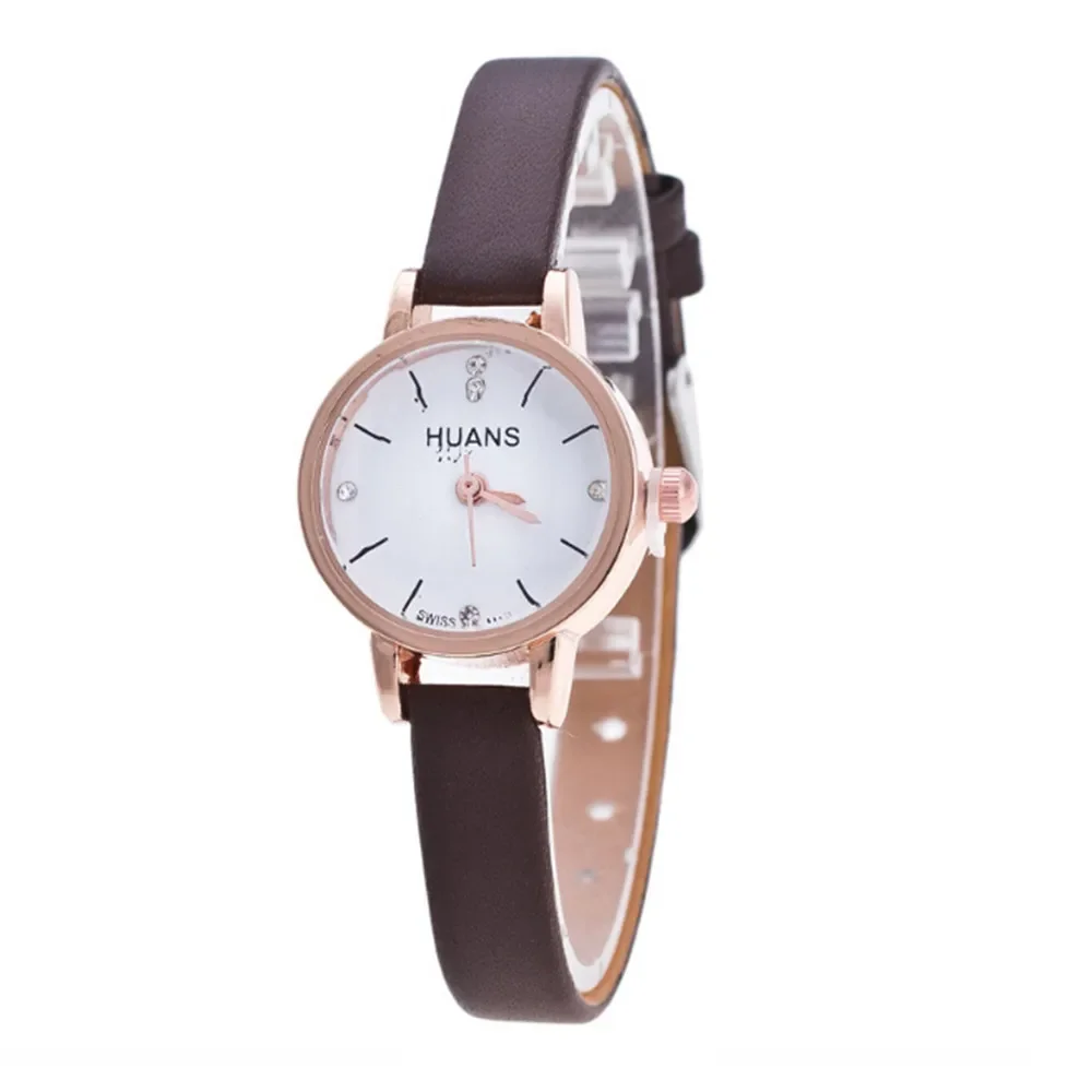 Top Trends: Women Watches Vintage Small Dial Watch Sweet Leather Strap Casual Women's Watches Bracelet Quartz Ladies Watch Women Clock Wrist Shoppable Styles