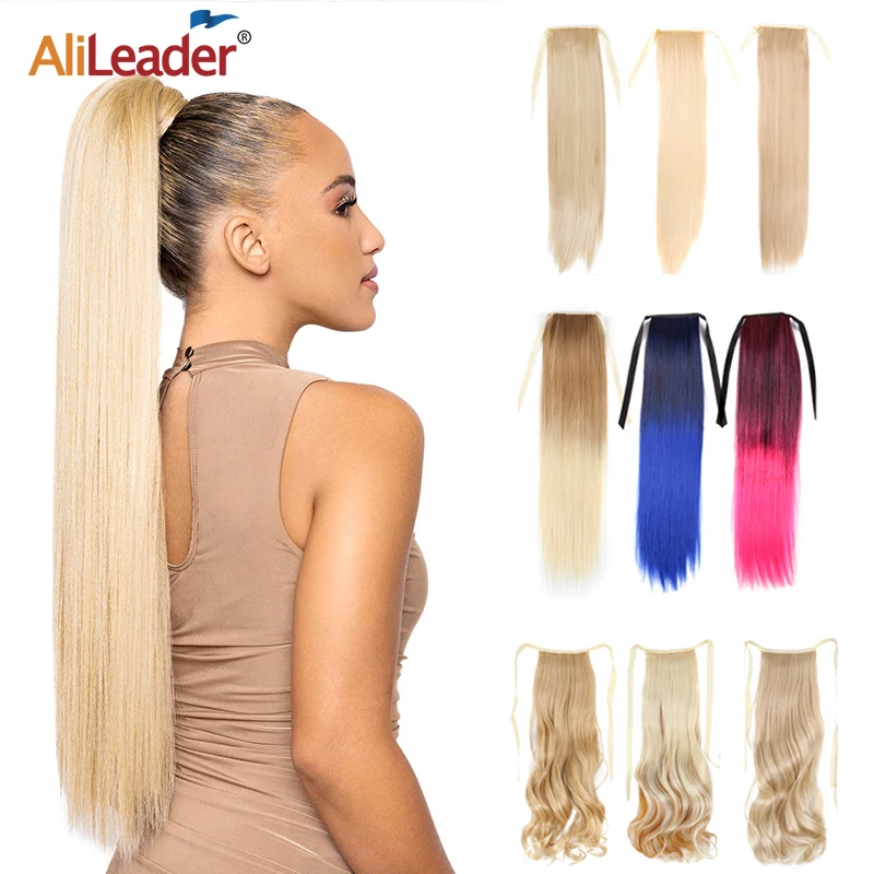 Top Trends: Ponytail Extension Synthetic Long Straight Ponytail Hairpiece Wrap Around Ponytail Hair Extensions Heat-Reistant Fiber Pony Tail Shoppable Styles