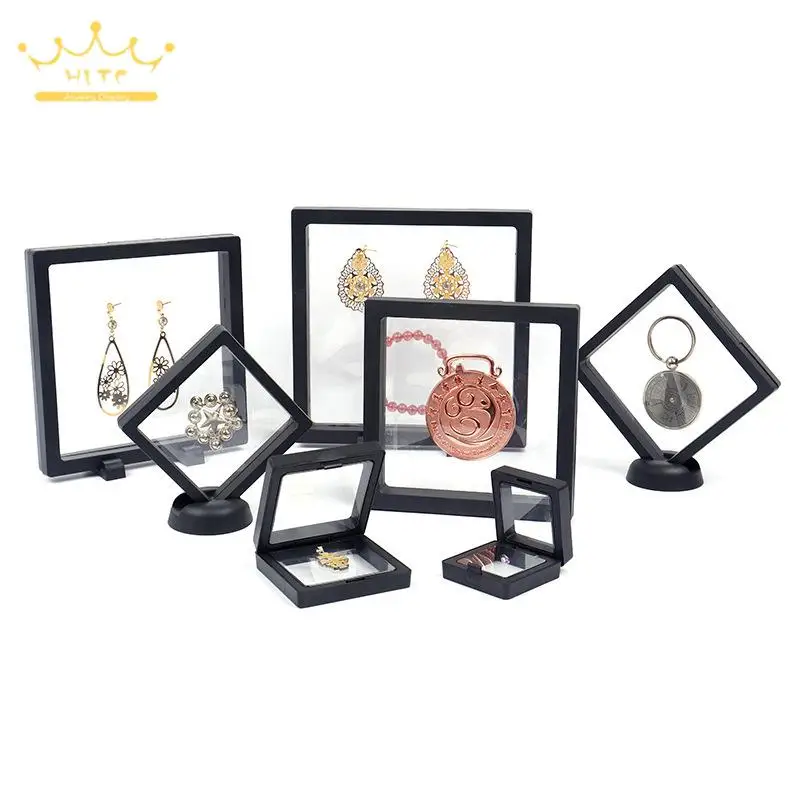 Top Trends: Bracelet Packaging Box 3D Pe Film Gemstone Membrane Display Holder Earring Ring Storage Case Jewelry Stand Floating Frame Shoppable Styles