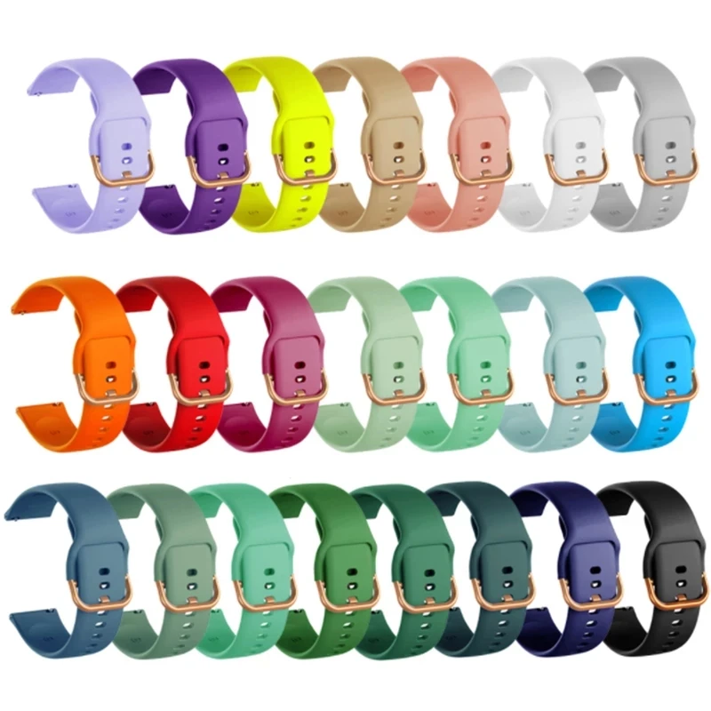 Top Trends: 20mm 22mm Silicone Band For Huawei GT / 2 / GT2 / 3 Pro Amazfit Bip Smart Watch Bracelet For Samsung Galaxy Watch 4 Active 2 / S3 Strap Shoppable Styles