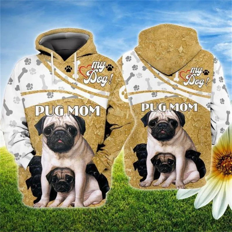 Top Trends: Pug / German Shepherd / Rottweiler / Chihuahua 3D Printed Hoodie Women For Men Pullovers Street Tracksuit Love Dog Gift Shoppable Styles