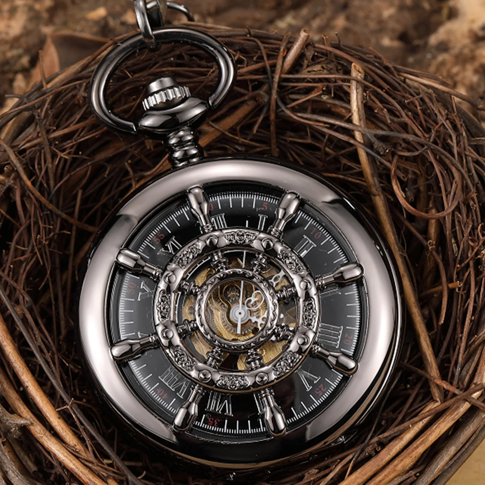 Top Trends: Wind Up Pocket Watches For Men No Battery Pendant Vintage Costume Mechanical Mens Pocket Watches And Chain Vest Necklace Watches Shoppable Styles