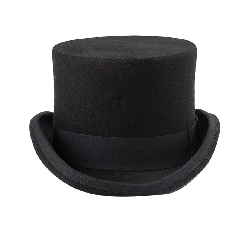 Top Trends: Top Hat For Men Women Winter Fedoras Wool Top Hat Flat Mad Hatter Top Hat Traditional Magic High Top Hat Party Costume Accessory Shoppable Styles