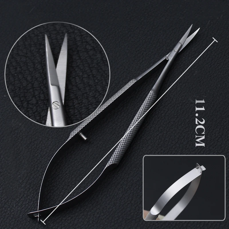 Top Trends: New Microsurgical Instruments 12.5cm Scissors+ Needle Holders + tweezers Stainless Steel Surgical Tool Shoppable Styles - Image 2