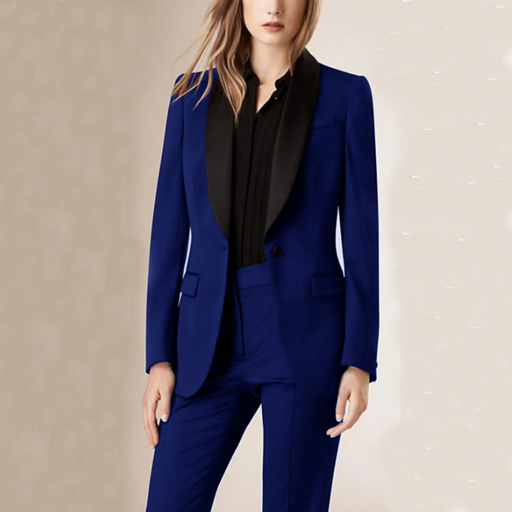 Top Trends: 1 Button Chic And Elegant Woman Set Jacket+ pants Women's Suit 2 Piece Set Shawl Collar Sets Luxury Pantsuit Blazer Shoppable Styles - Image 4