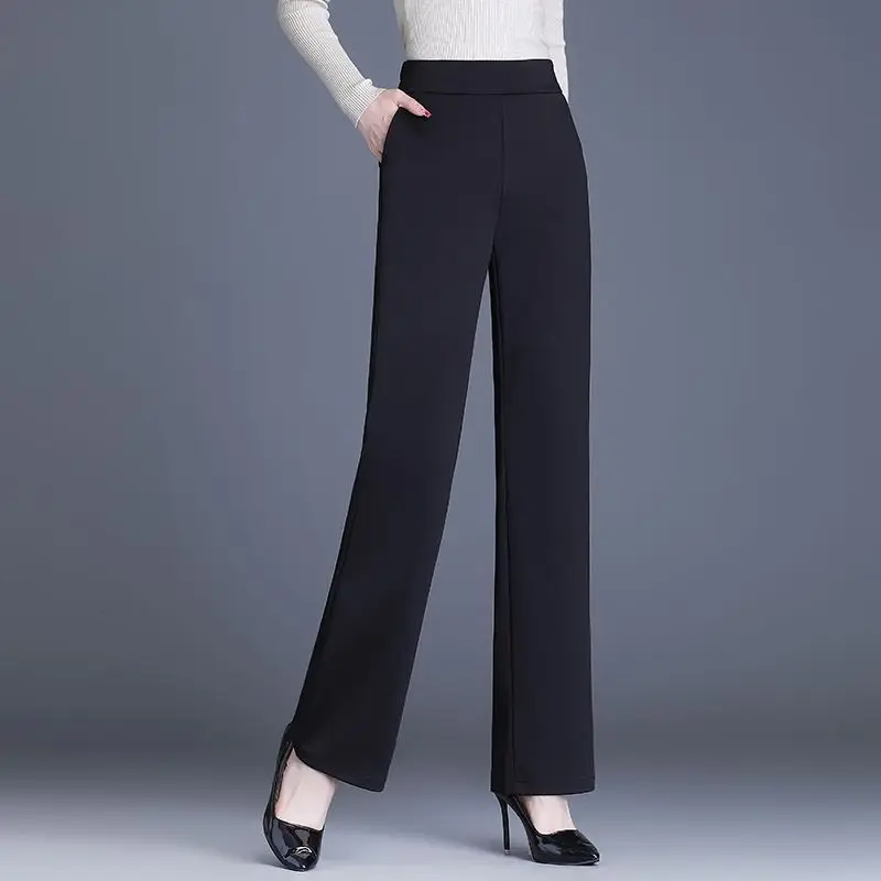 Top Trends: 2023 New Spring And Autumn Simple Commuting Straight Sleeve Loose Waist Slim Professional Versatile Suit Pants For Women Shoppable Styles