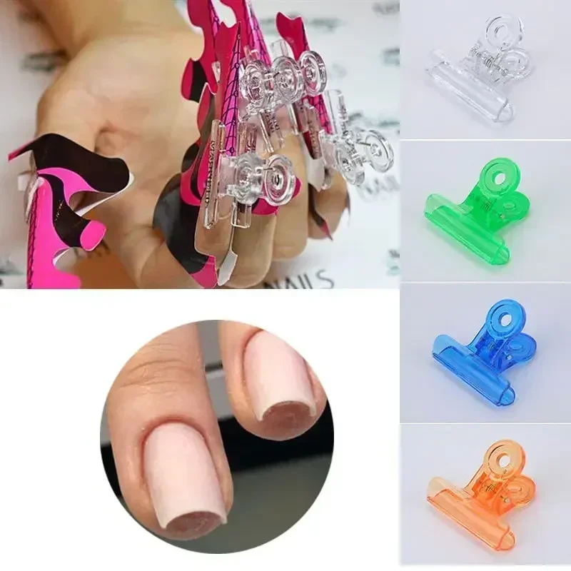 Top Trends: 6pcs / set Rusian C Curve Nail Pinching Clips Multi Function Tool Acrylic Nails Pinchers Shoppable Styles