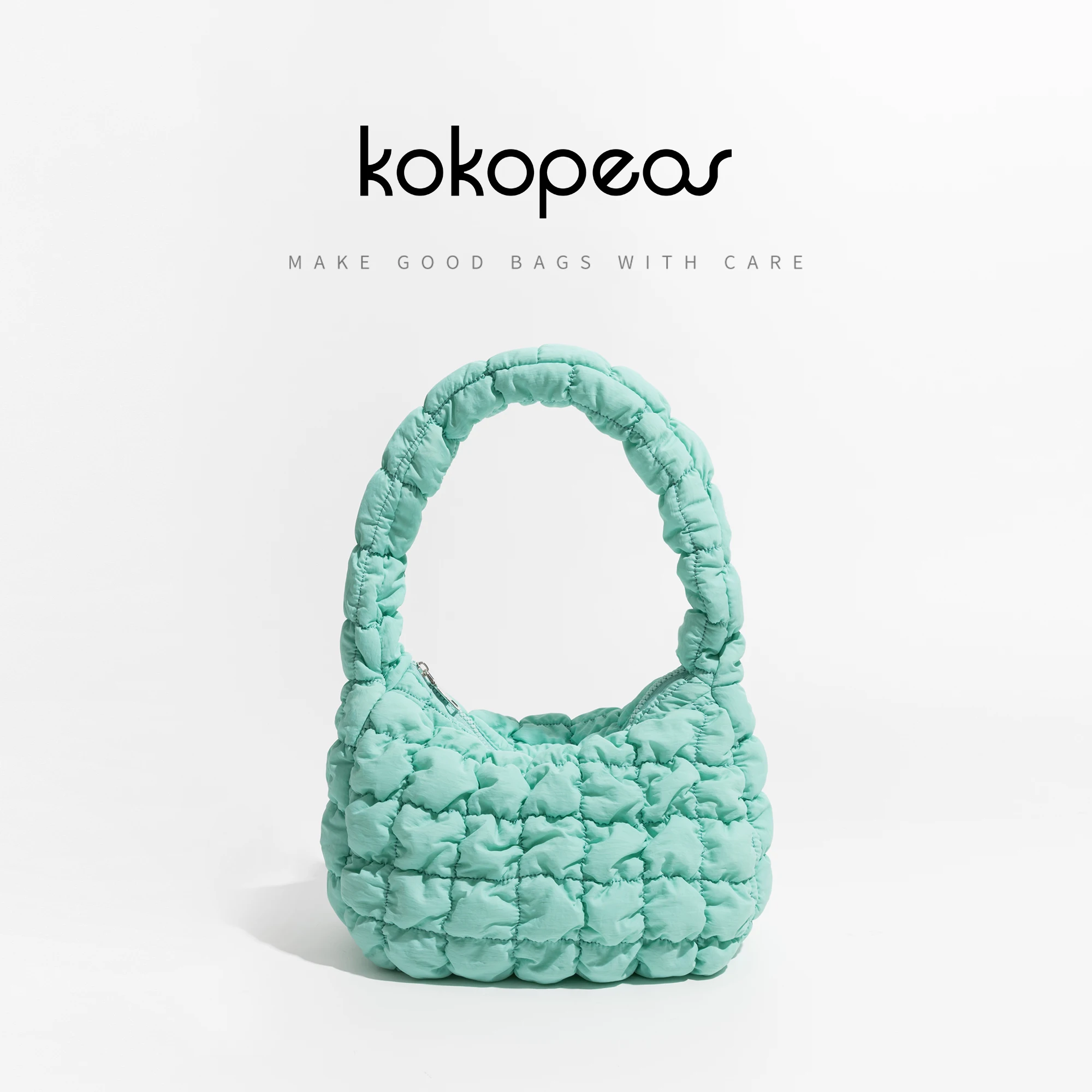 Top Trends: KOKOPEAS Soft Fluffy Quilted Padding Handbag Puffy Lightweight Tote Bag Cotton Padding Small Shoulder Bag Shoppable Styles