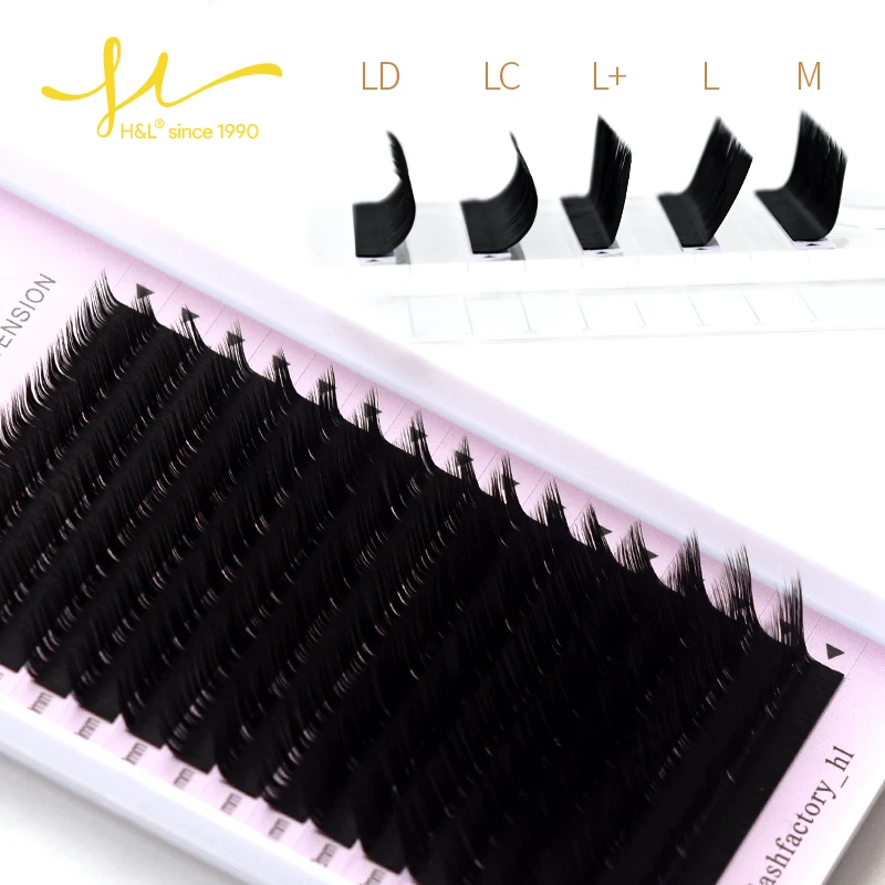 Top Trends: H&L SINCE 1990Korean PBT Mink Eyelashes L / L+ / LC / LD / M(LU) Curl 8-15 Mix Individual Eyelashes For Grafting L Shaped Makeup Lashes Shoppable Styles