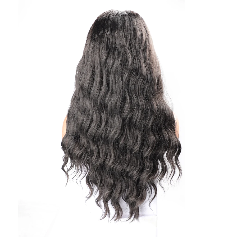 Top Trends: Long Synthetic U Part Wig Curly Synthetic Hair Wig U Part Wig For Women Black Curly Synthetic Hair Synthetic Curly Wigs Shoppable Styles - Image 2