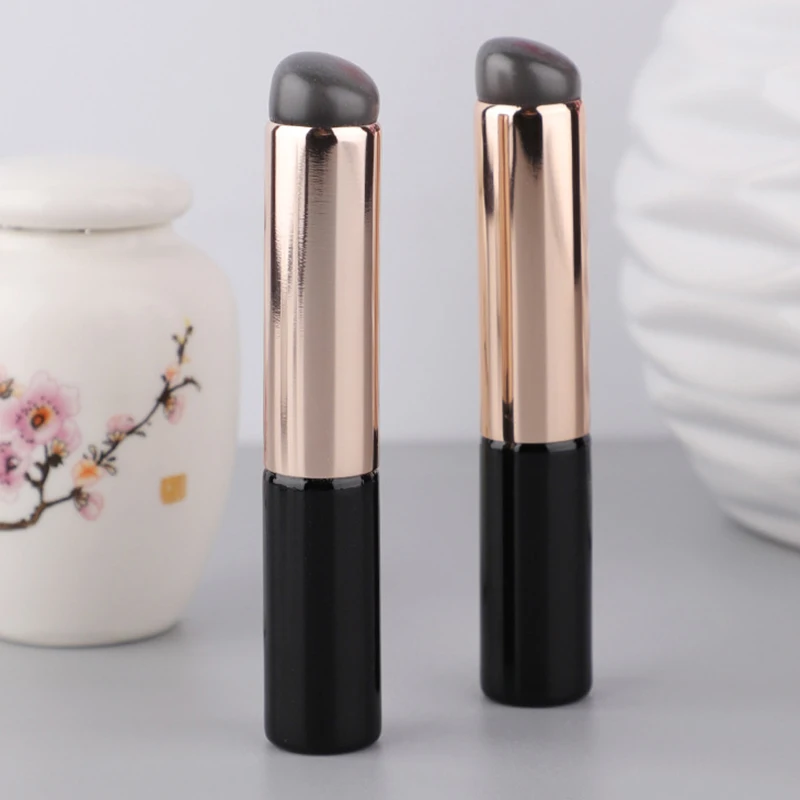 Top Trends: Upgrade With Cover Silicone Angled Concealer Brush Like Fingertips Q Soft New Portable Round Head Lip Brush Lipstick Makeup Tool Shoppable Styles