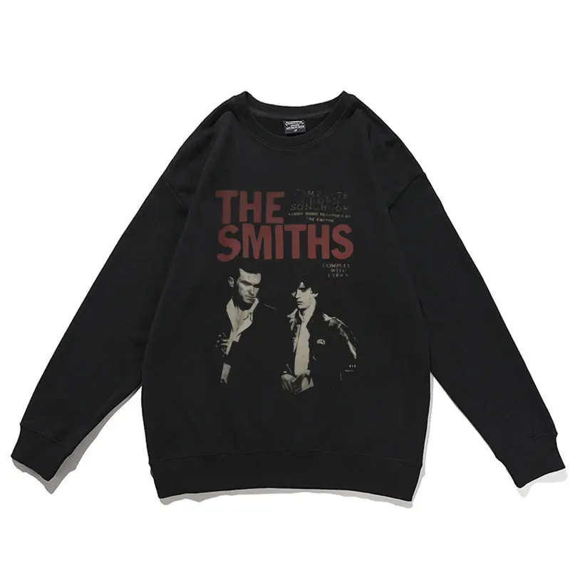 Top Trends: The Smiths Vintage Print Sweatshirt Crewneck Men Women Harajuku Alternative British Rock Band Pullover Man Sweatshirts Mens Tops Shoppable Styles