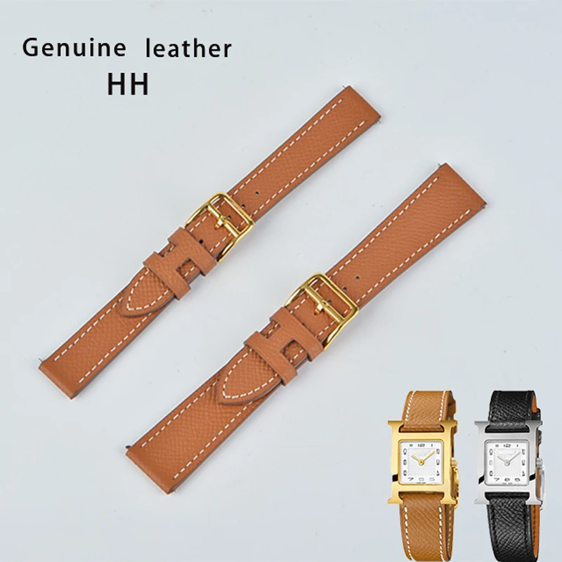 Top Trends: Strap Genuine Leather 16MM20MM Suitable For Herme-s Watch Strap HH Strap High Quality Soft And Breathable All-steel Buckle Shoppable Styles