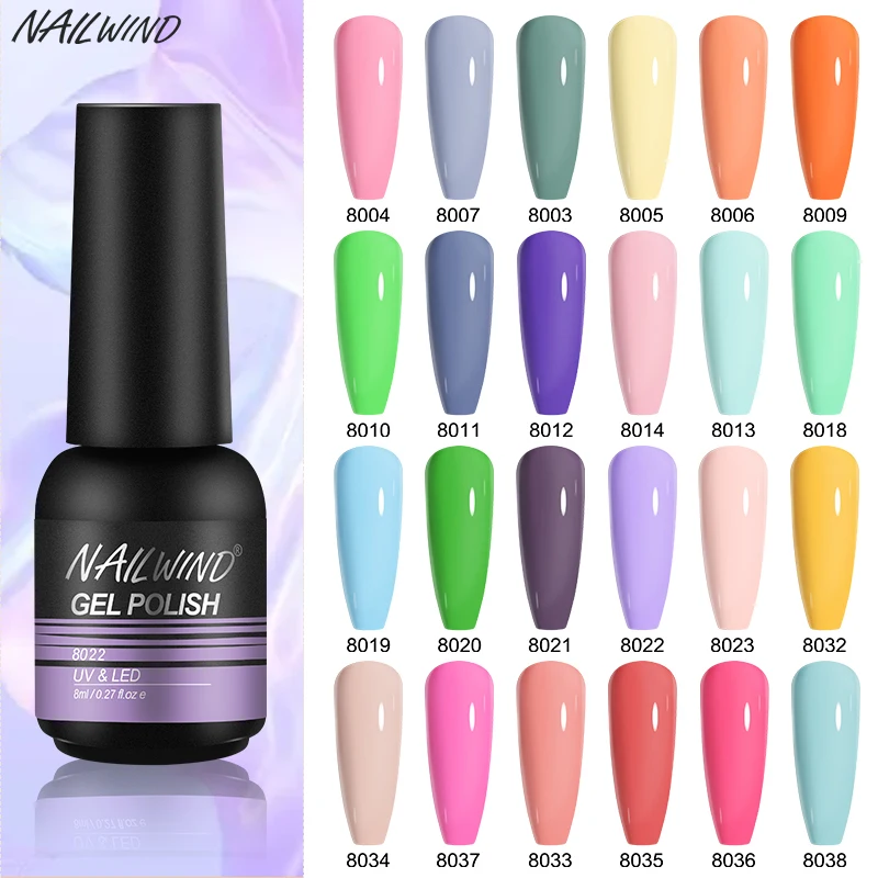 Top Trends: NAILWIND 8ml Gel Nail Polish Semi-permanent UV Varnish Led Esmaltes Hybrid Gel Varnishes Top Base Coat Polish Gel Nail Art Shoppable Styles