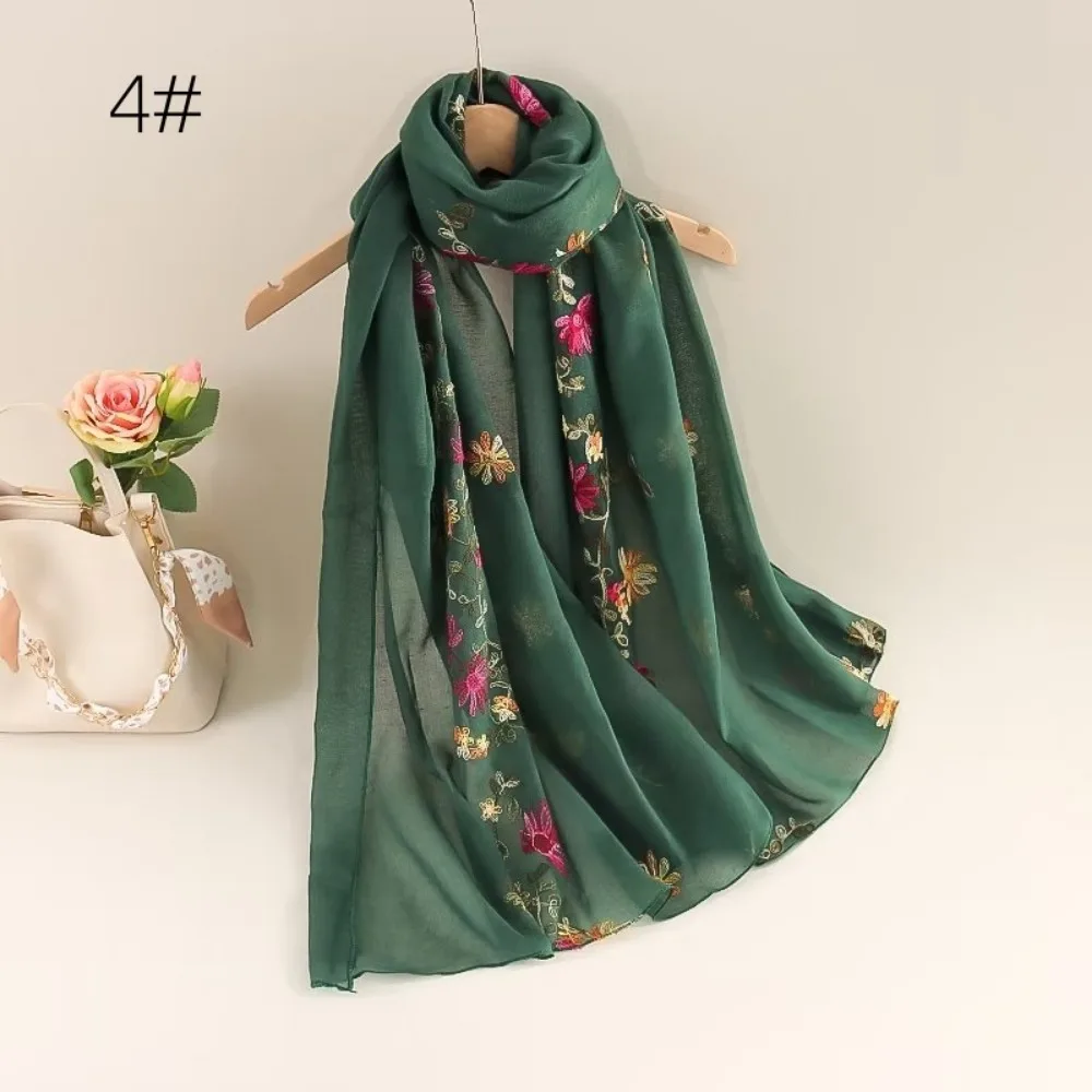 Top Trends: Scarf Fashion Wraps Casual Hijabs For Woman Vintage Elegant Streetwear Ethnic Style Cotton Linen Comfortable Shoppable Styles - Image 4