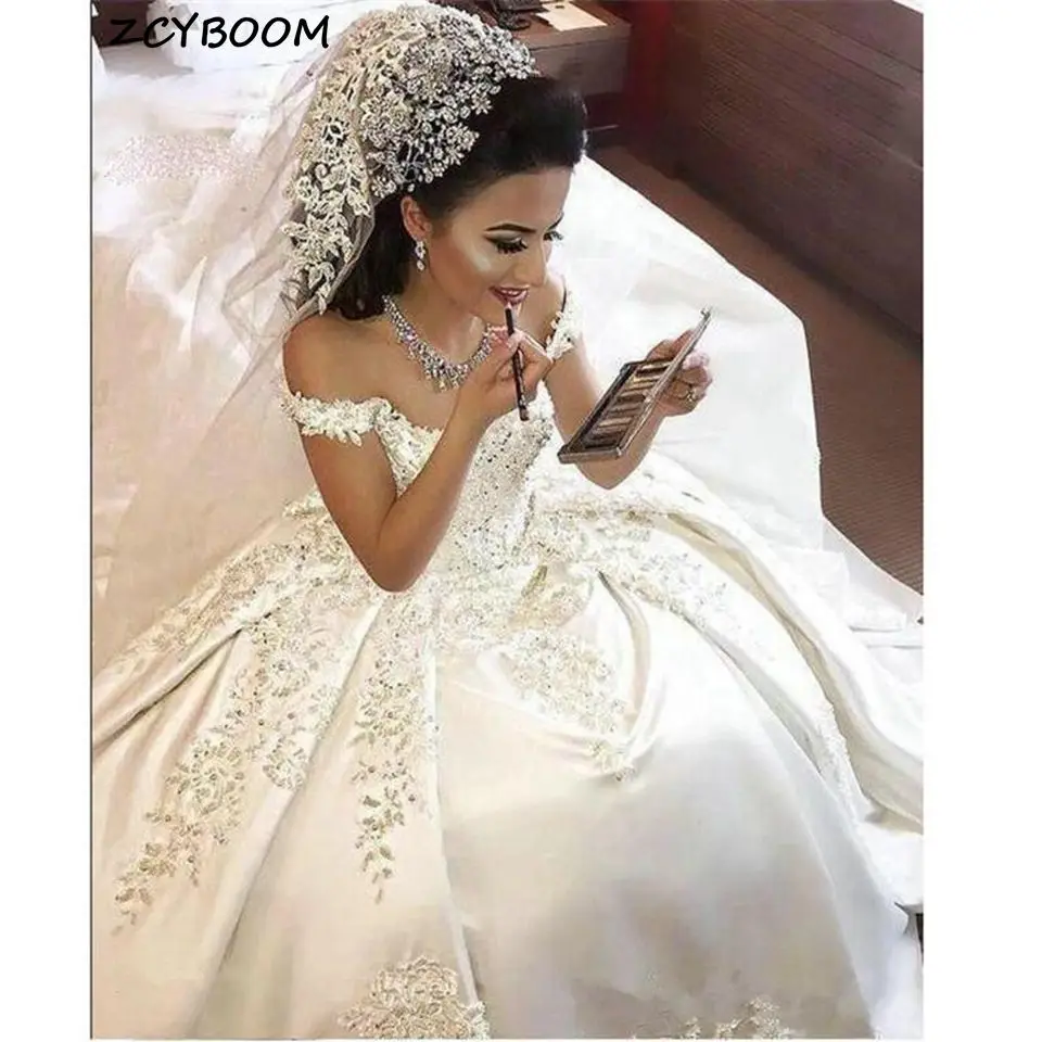 Top Trends: Illusion White / Ivory Wedding Dresses 2023 Elegant Off The Shoulder Appliques Lace Elegant Bride Dress Princess Wedding Gowns Shoppable Styles