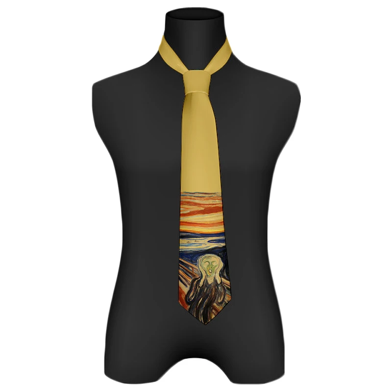 Top Trends: Harajuku Fashion Unisex Tie 3D Printed Classic Oil Painting High Quality Novelty Tie Personalized Dating Wedding Party Tie Shoppable Styles - Image 5