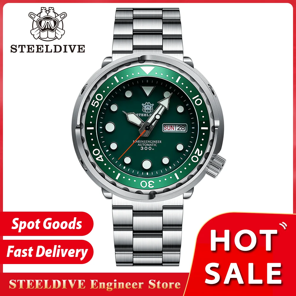 Top Trends: STEELDIVE SD1975W V2 Tuna Can NH36 Mechanical Movement 300M Waterproof Ceramic Bezel Swiss Luminous Classic Dive Watch For Men Shoppable Styles