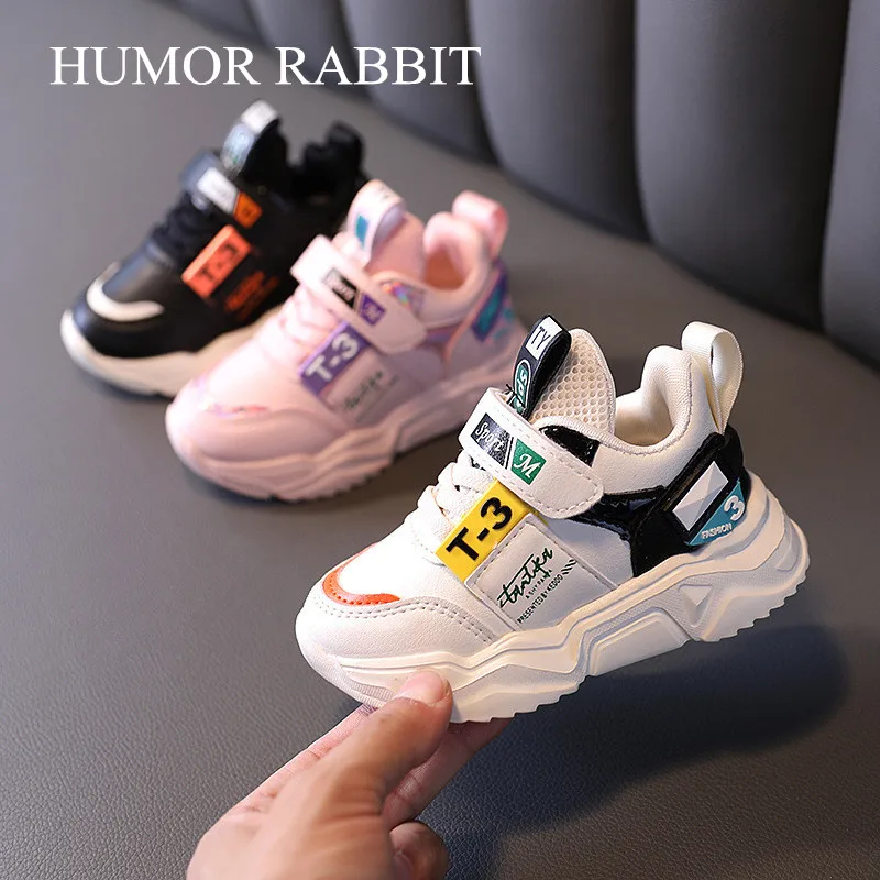 Top Trends: Size 21-30 New Boys Girls Leather Sports Shoes Run Children White Shoes Fashion Kids Soft Bottom Toddler Shoes For Baby Sneakers Shoppable Styles