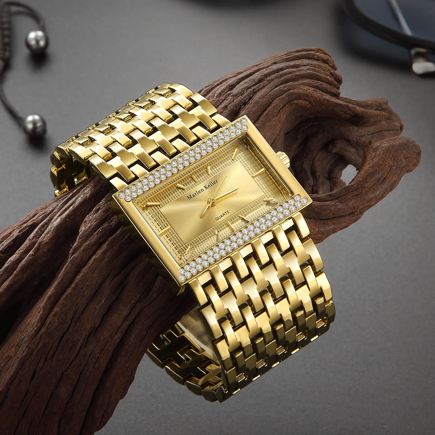 Top Trends: Ladies Wrist Watches Gold GOlden Women Stainless Steel Rectangle Creative Design Relogio Feminino 2023 New Arrival Luxury Brand Shoppable Styles