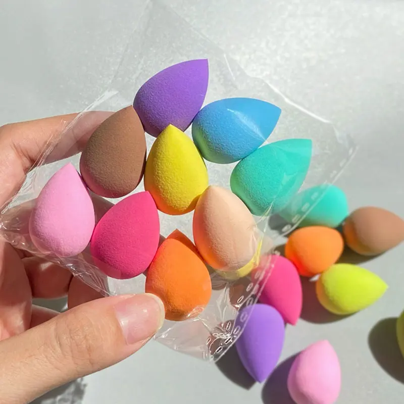 Top Trends: 4 / 20 / 50 / 100Pcs Mini Beauty Egg Makeup Blender Cosmetic Puff Wet And Dry Use Soft Makeup Sponge Cushion Foundation Powder Sponge Shoppable Styles