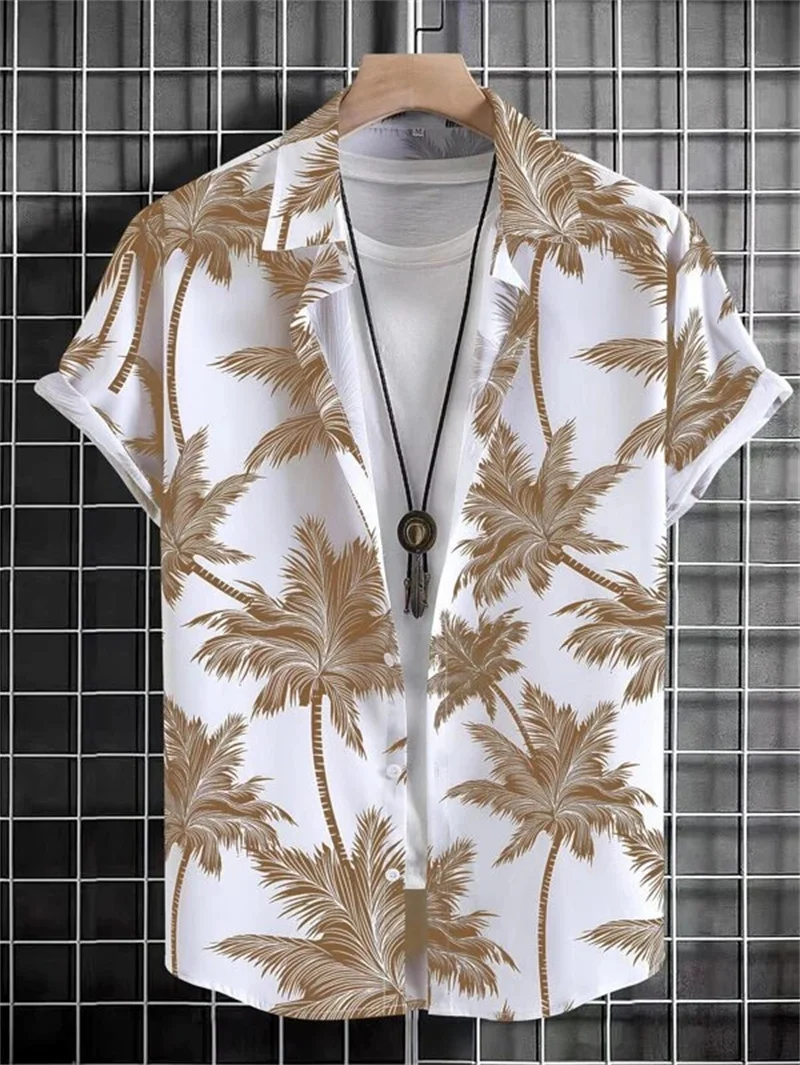 Top Trends: Hawaiian 3D Coconut Tree Top Men&#039;s Summer Beach Casual Clothing Street Outdoor Party Men&#039;s Shirt Loose Breathable Men&#039;s Clothing Shoppable Styles