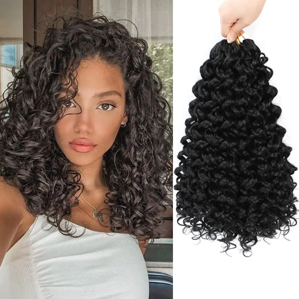 Top Trends: GoGo Curl Crochet Hair Deep Wave Ocean Wave Crochet Braids Hair Deep Twist Natural Synthetic Wavy Curly Braiding Hair Extensions Shoppable Styles