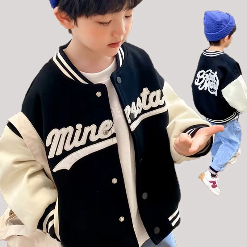 Top Trends: Boys' Jackets, Spring And Autumn Outfits, New Westernized Styles, Trendy Tops, And Trendy Children's Baseball Suits 8 Years Old Shoppable Styles