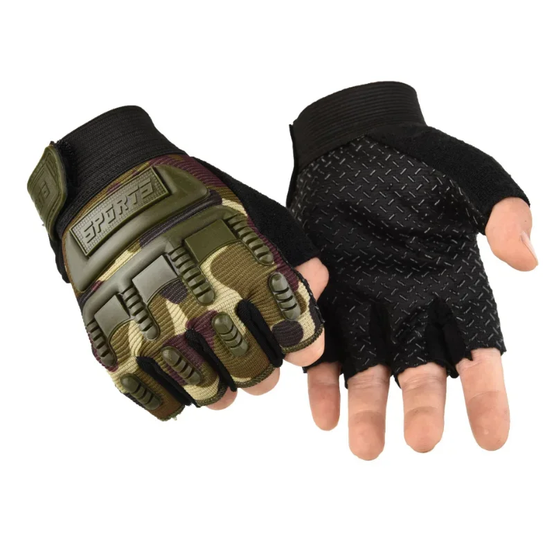 Top Trends: Kids Tactical Fingerless Gloves 5-10 Years Old Army Military Armed Combat Anti-Skid Sports Outdoor Half Finger Boys Girls Gloves Shoppable Styles - Image 2