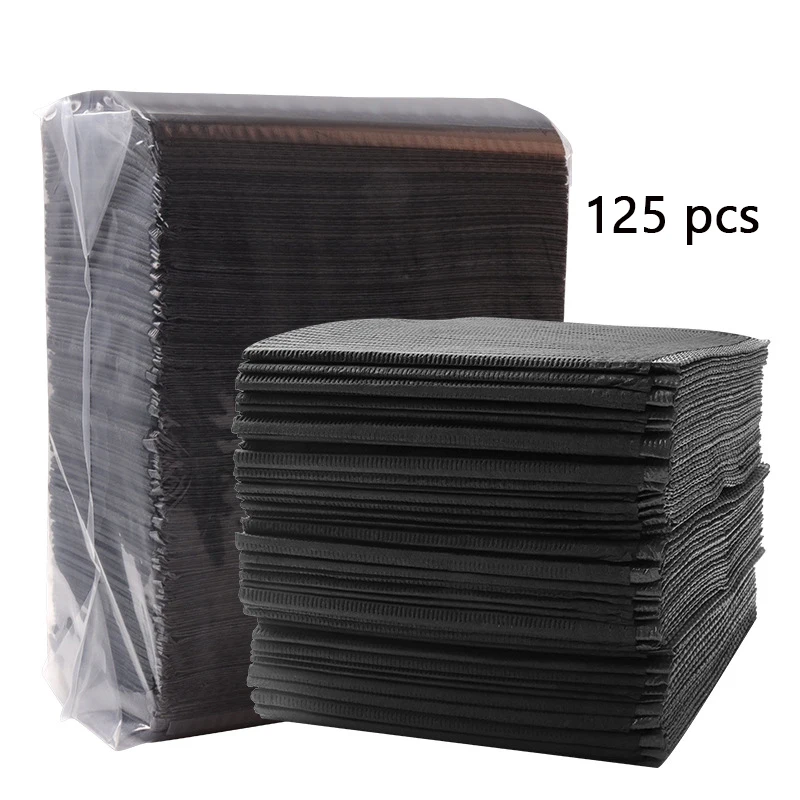 Top Trends: 250 / 125 / 50pcs Black Tattoo Cleaning Wipes Pad Disposable Dental Piercing Waterproof Sheets Paper Tattoo Accessories Shoppable Styles