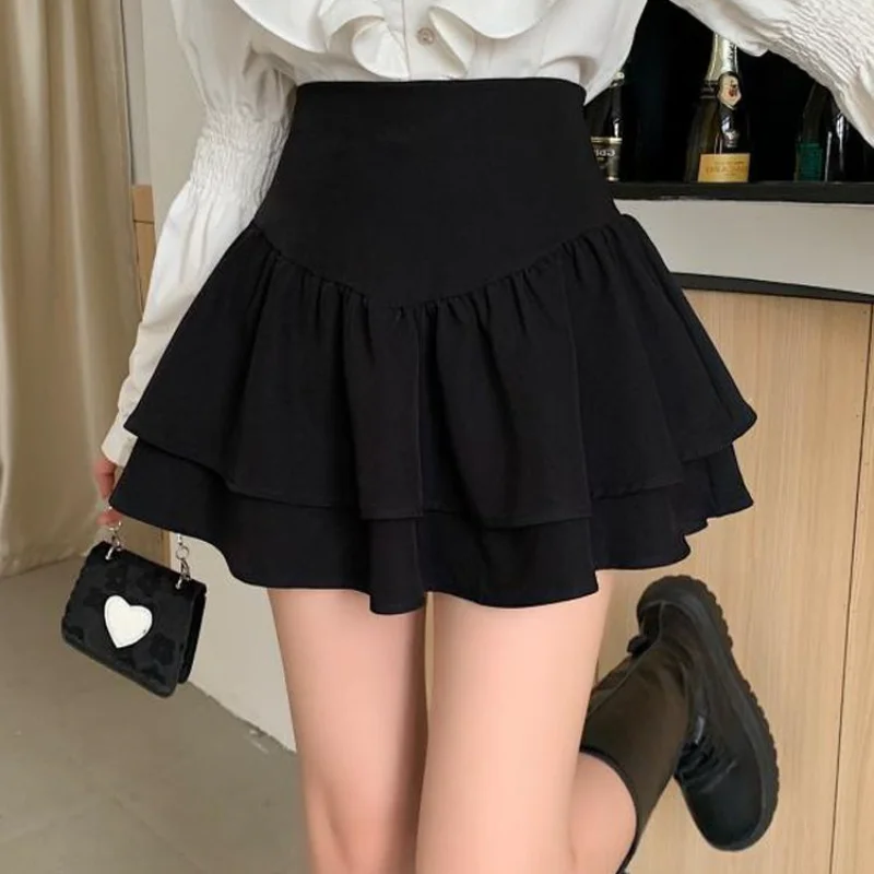 Top Trends: Woman Mini Skirts Cute Kawaii Tight Women's High Waist A Line Skirt Black Summer 2023 Chic Korean Elegant Quality Clothes Shoppable Styles